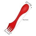 thumbnail image 2 of 27 pc Camping Sporks Plastic 3 in 1 Spoon Fork and Knife Utensils Kit, 2 of 5