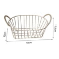 thumbnail image 5 of Cesta de almacenamiento para despensa con asas, organizador de refrigerios para dormitorio Beige, 5 of 5