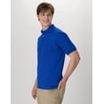 thumbnail image 3 of Hanes EcoSmart Men's Pocket Polo Shirt, 2-Pack Deep Royal M, 3 of 5