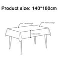 thumbnail image 2 of Rectangular tablecloth cover, splash resistant plastic tablecloth that can be wiped for dining, camping, indoor, outdoor, 2 of 5