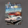 thumbnail image 6 of Wild Bobby, Mustang Untamed American Spirit Ford Cars and Trucks Women Slim Fit Junior Tee, Dark Grey, Medium, 6 of 6