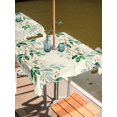 thumbnail image 2 of Outdoor Tablecloth with Umbrella Hole for Patio/Picnic/Party/Camping, Weeping Leaves Waterproof Table Cloth Square Cover Washable, Summer Green Branch Berry Farmhouse (60"x 60"), 2 of 8