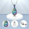 thumbnail image 4 of Teardrop Stainless Steel Pendant Necklace that Opens inside Cremation Jewelry for Ashes Urn Necklace for Ashes of Loved One Memorial Jewelry, 4 of 10