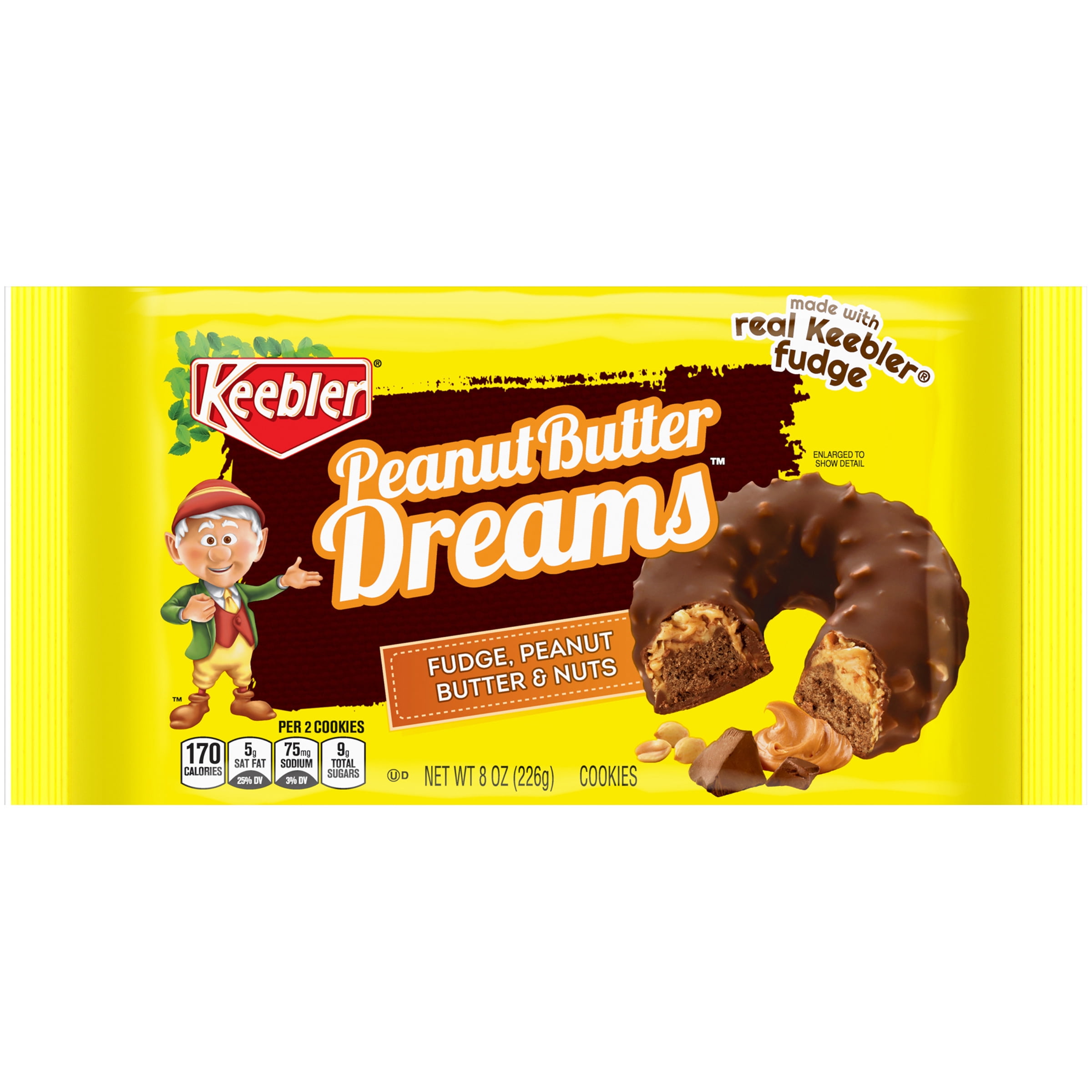 Photo 1 of 5 pack Keebler Peanut Butter Dreams Cookies - 8oz best by may 2021