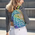 thumbnail image 6 of Naloa Rainbow Glitter Canvas Backpack for Men Women Rucksack Casual Travel Daypack College Tote Satchel Bookbag for Teens-Small, 6 of 7