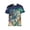 Multicolor4, variant on Lin Qi Men'S Wolf Graphic T-Shirt Novelty Animal Print Short Sleeve Top, S-4XL
