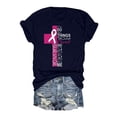 thumbnail image 4 of Icvfdpl Women'S International Breast Cancer Awareness Month Funny Letter Printed T Shirt Top Stylish Female Daily Wear, 4 of 4