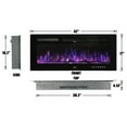 thumbnail image 2 of Clihome Wall-Mounted Recessed Electric Fireplace-42inch, 2 of 6