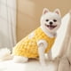 thumbnail image 4 of Chaqueta de invierno para perro | Abrigo acolchado de dos patas resistente al viento para perros pequeños | Chaleco cálido con forro polar y cierre de cremallera | Rosa, amarillo, azul y rojo, 4 of 6