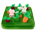 thumbnail image 2 of Viflosae Plush Toys Christmas Gift Baskets for Families Carrot Toy Carrot Pulling Toy Pet Chewable Toys Interactive Carrot Filling Toy Interactive Snuffle Mat Vegetable Field Vegetarian Toy, 2 of 9