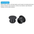 thumbnail image 4 of Uxcell Silicone Snap in Locking Hole Plugs For Kitchen Bulkheads Waterproof Sealing Plugs Black 10mm 30, 4 of 7