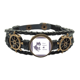 thumbnail image 1 of juguetona hucachorro juega caca pulsera marina tejida en cuero, 1 of 4