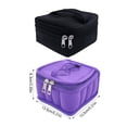thumbnail image 4 of Bewildely Estuche de 16 botellas de aceite esencial, caja de terciopelo para Perfume, soporte de transporte para botellas de viaje, bolsa Almacenamiento y organización del hogar Negro, 4 of 6