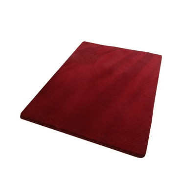 Pompotops Red Bathroom Rug Mat, Ultra Soft Modern Area Rugs Rug Home Room Plush Carpet Decor Floor Mat