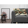 thumbnail image 3 of Ambesonne Lake Throw Pillow Cover 2 Pack, Peaceful Meadow Scene Woods, 20", Hunter Green Pale Redwood, 3 of 7