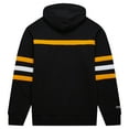 thumbnail image 3 of Men's Mitchell & Ness Black Boston Bruins Head Coach Pullover Hoodie, 3 of 5