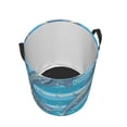 thumbnail image 3 of Goofa Dolphin Printed Circular Hamper,Laundry Basket with Handles,Storage Baskets Foldable,Large Capacity Laundry Hamper-, 3 of 8