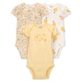 thumbnail image 1 of Pack de 3 bodies Child of Mine para Bebé Niña 3 piezas con Estampado de Limones Amarillo Talla 6-9 Meses, 1 of 4