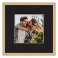 thumbnail image 2 of 3x3 In Frame Natural With Black Picture Mat For 3x3 In Photo - Natural 7x7 Frame To Display Print, 2 of 7