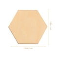 Zcyifa 100PC 30MM Hexagon Wood Chips for DIY Crafts and Decor