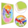 thumbnail image 1 of Phenofice Kids Learning Time Clock Wooden Teaching Clock Multi 1Set for Classroom, 1 of 8