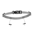 thumbnail image 4 of Quzzie Race Number Belt with Adjustable Closure And 6 Loops for Carrying Nutrition. Reflective Polyester Sports Belt. Comfortable And Secure for Racers. Gray, 4 of 8