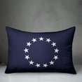 thumbnail image 3 of Creative Products Blue Vintage Flag 14x20 Spun Poly Pillow, 3 of 3