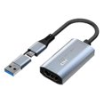 thumbnail image 1 of Z29b 2 In 1 Usb 2.0 / Type-c To Hd Video Capture Adapter To Fe Converter For Conference Recording, 1 of 5