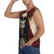thumbnail image 3 of Balery Gothic Skull With Roses Camisetas sin mangas para hombre, absorbe la humedad y protege contra el mal olor.-XX-Large, 3 of 7