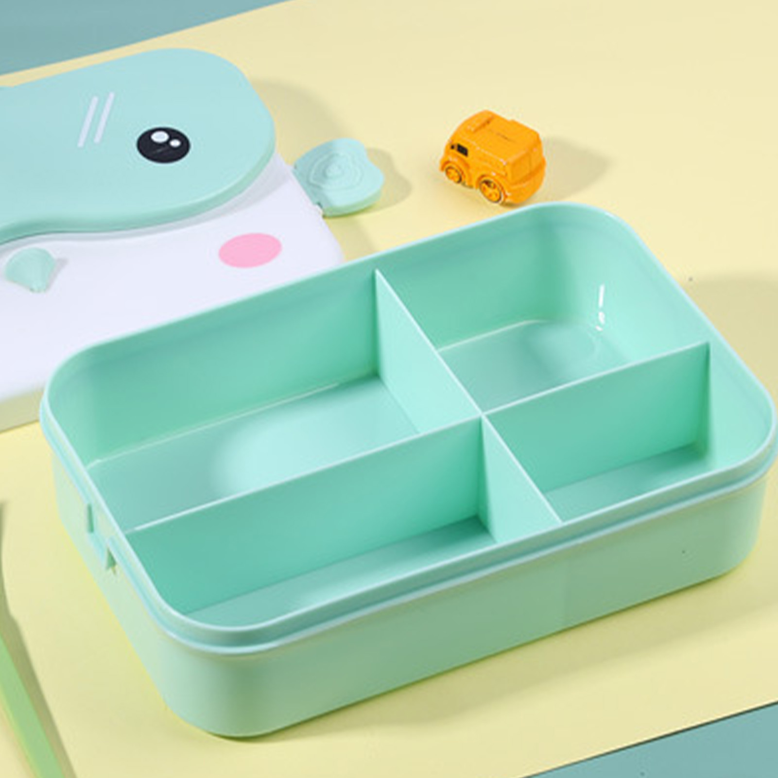 Kids’ Bento Box Grid Design Stainless Steel Insulated Lunch Box