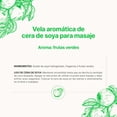 thumbnail image 3 of Vela Aromática De Soya B Life | 600 g | Aroma Frutas Verdes | Duración 120 Horas., 3 of 8