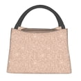 thumbnail image 1 of Fotbe Beige Sparkling Glitter Bolsa Térmica Portátil con Estampado, Bolsa de Entrega de Alimentos Aislada, Bolsa Reutilizable de Gran Capacidad para Comidas y Supermercado, 1 of 6