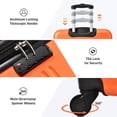 thumbnail image 3 of Luggage Sets 3 Piece, Hardside Expandable Ultra Durable PC Lightweight Carry On, Travel Suitcase Set with TSA Lock Spinner Wheels, Orange, 3 of 9