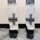 thumbnail image 2 of Calcetines góticos cruzados para mujer, calentadores de piernas con mangas, cubierta para pies, calcetines holgados hasta el muslo para otoño e invierno, 2 of 5