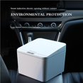 thumbnail image 4 of Papelera De Plástico Rectangular Inteligente De 4L, Caja De Basura Para Coche, Papelera De Escritorio Con Tapa Methold HA020112-00, 4 of 7