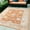 Orange, variant on 5' X 7' Blue and Orange Floral Stain Resistant Indoor Outdoor Area Rug Color: Aqua, Size: 8'9" x 11'9"