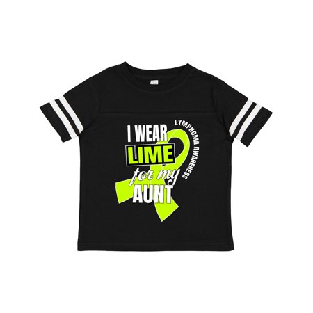 

Inktastic I Wear Lime for My Aunt Lymphoma Awareness Gift Toddler Boy or Toddler Girl T-Shirt