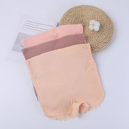 

Maternity Knickers High Waist Ribbed Pregnancy Boxer Panties Adjustable Cotton Over Bump Underwear Soft Breathable Briefs for Pregnant Women M-3XL