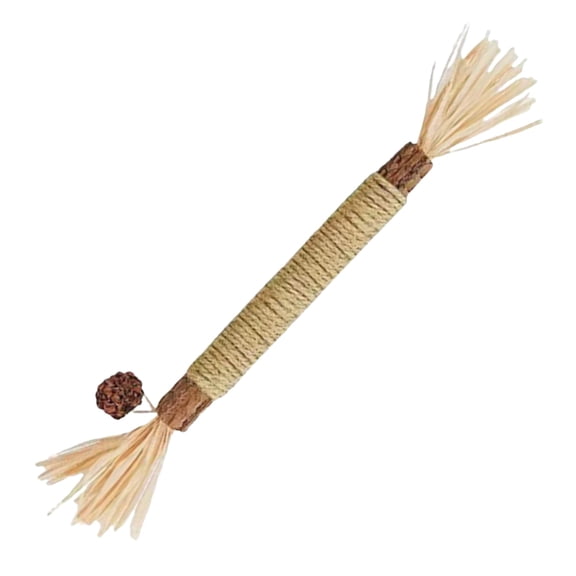 Barhoo Natural Silvervine Sticks Cat Chew Toys for Teeth Cleaning Oral Health Care Aggressive Chewers Hairball Control Plant Fiber Dental Sticks Stress Relief Treats for Cats Kittens Teething Stick