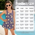 thumbnail image 5 of DISNIMO Star Printed Girls One Piece Swimsuits Hawaiian Summer Swim Dress Skirted Sleeveless Bathing Suit Quick Dry Swimwear 3-4Y, 5 of 8