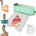 thumbnail image 1 of Mini Food Saver Vacuum Sealer Machine 2025 Updated,Cordless Rechargeable Sealer Digital Display Food Preservation Heat Sealer Machine for Dry/Moist Food Storage, 1 of 7