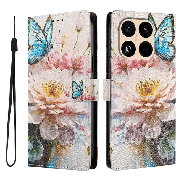 FOXDOCK Funda Tipo Cartera para Xiaomi 15T con Soporte y Correa – Diseño de Patrones Lindos