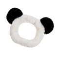 thumbnail image 2 of Makeup Headbands, Women's Fashion Plush Headband Hair Loop Elastic Coral Fleece Headband with Cute Pompoms for Washing Face Shower Spa Mask, 2 of 5