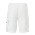 thumbnail image 2 of Men's Hiking Cargo Shorts Outdoor Travel Shorts for Men with Multi Pocket for Fishing Camping Casual Golf White 40, 2 of 7