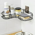 thumbnail image 2 of Estante de almacenamiento para baño Estante de almacenamiento para inodoro sin perforaciones Estante de esquina para colgar en la pared del inodoro Artículos de tocador de cocina, 2 of 5