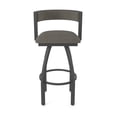 thumbnail image 5 of 861 Artemis 25" Swivel Counter Stool with Pewter Finish and Graph Chalice Seat and Back, 5 of 5