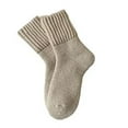 thumbnail image 2 of New Women's Solid Mid Calf Socks Soft Comfy Warm Thick Cute Knit Crew Socks Multipack, 2 of 7