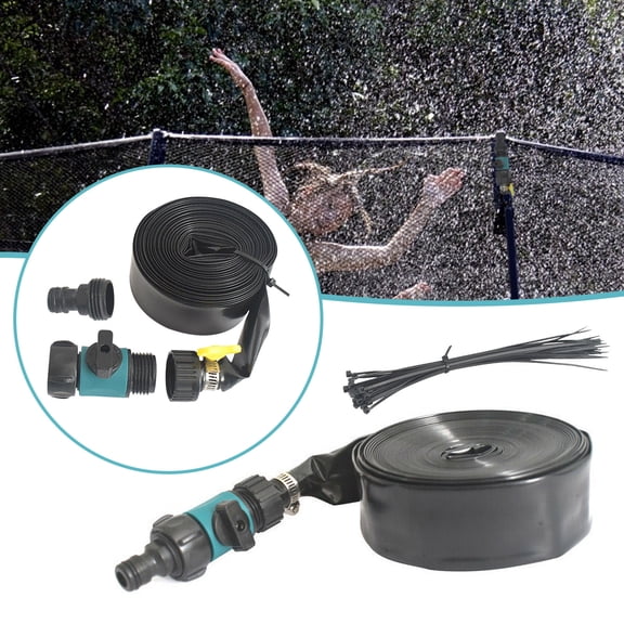 CREATITOY Trampoline Sprinkler Toy for Kids - Outdoor Water Play with 25°C Cooling, Leak-Proof Design & Easy Installation for Summer Fun