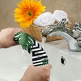 thumbnail image 5 of Nawy Tropical Green Leaves with Geometric Background Palm (Palm Tree) Towel Set - Modern Decorative Tea Towels for Kitchens, Bathrooms, Showers - Soft and Absorbent Bath Towels - 2 Pack 27.5*16in, 5 of 6