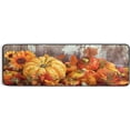 thumbnail image 6 of SKYSONIC 2X6 Feet Autumn Punpkins Floral Runner Rug with Rubber Backing, Rustic Wooden Board Non Slip Entryway Rug Runner Washable Soft Area Rug Carpet for Hallway Bedroom Kitchen Decor, 6 of 6